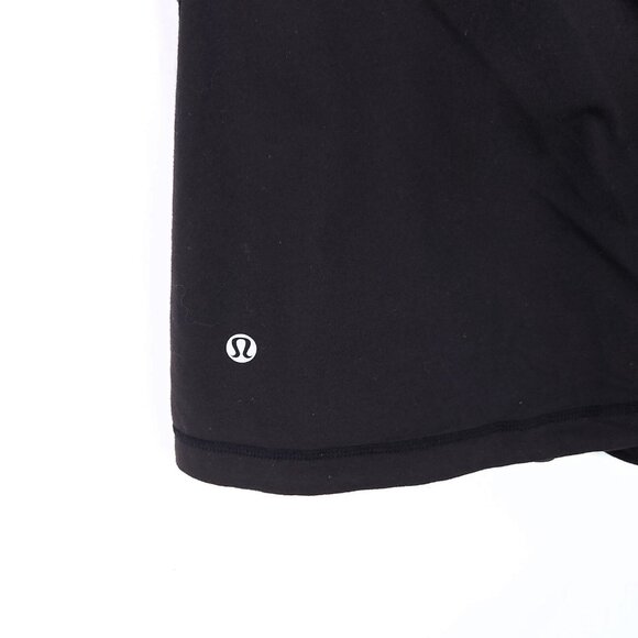 Lululemon Namaste Halter Tank Top Size 6 Ruched Black Gray Color Block - Picture 7 of 10